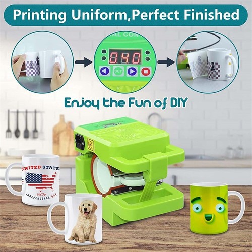 Plug mug heat - press, machine